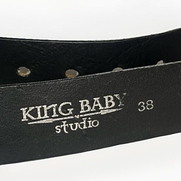 King Baby Studio | Accessories | King Baby Day Of The Dead  King Baby Studio Skull Belt Buckle Dia De Los Muertos Black Leather Belt Size 38